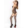 Passion woman bs024 bodystocking negro talla unica - 2