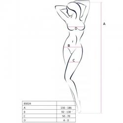 Passion woman bs024 bodystocking blanco talla unica