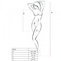 Passion woman bs025 bodystocking estilo vestido negro talla unica