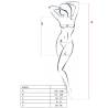 Passion woman bs025 bodystocking estilo vestido negro talla unica - 2