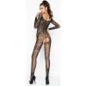 Passion woman bs031 bodystocking negro talla unica - 2