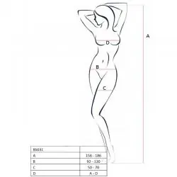 Passion woman bs031 bodystocking negro talla unica