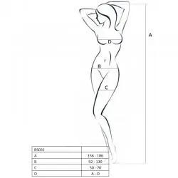 Passion woman bs031 bodystocking blanco talla unica Passion woman bs031 bodystocking blanco talla unica