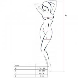 Passion woman bs031 bodystocking rojo talla unica