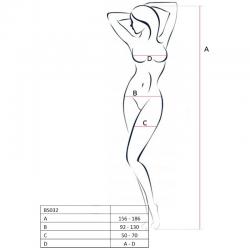 Passion woman bs032 bodystocking negro talla unica