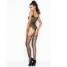 Passion woman bs034 bodystocking negro talla unica - 2