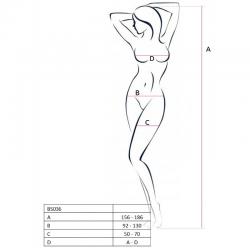 Passion woman bs036 bodystocking negro talla unica