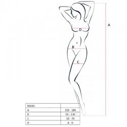 Passion woman bs045 bodystocking blanco talla unica