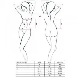 Passion woman hellen corset negro talla s/m