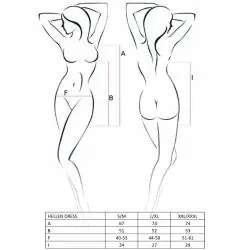 Passion woman hellen vestido y tanga talla s/m