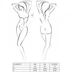 Passion woman pauline set 3 piezas talla s/m Passion woman pauline set 3 piezas talla s/m