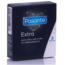 Pasante extra preservativo extra gruesos 3 unidades