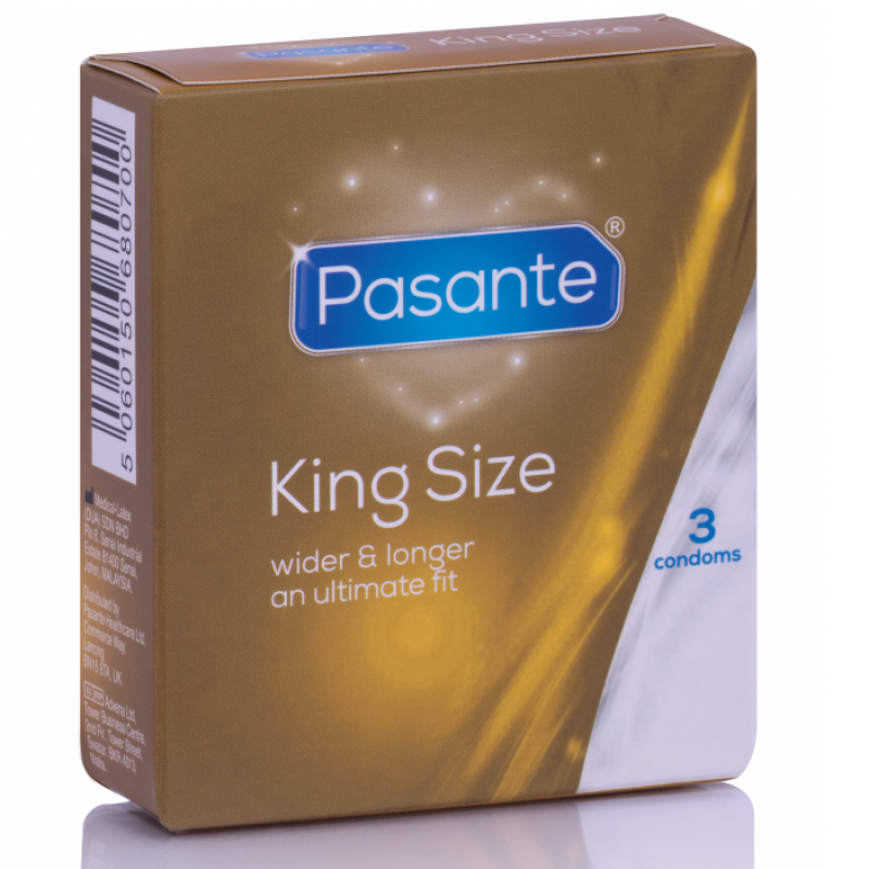 Pasante preservativos king más largos y anchos 3 unidades Pasante preservativos king más largos y anchos 3 unidades