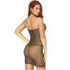 Vestido tubo convertible Leg Avenue Love Games con brillantes, de espaldas