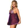 Subblime babydoll con lacito y brillantes lila - 2