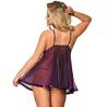 Subblime babydoll con lacito y brillantes lila - 3