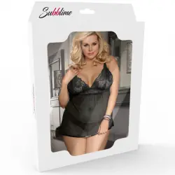 Subblime babydoll rojo motivos florales s/m