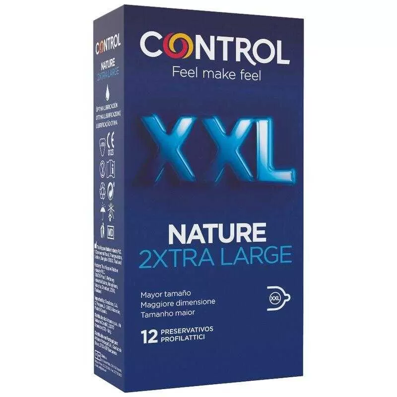 Control nature 2xtra large preservativos xxl - 12 unds