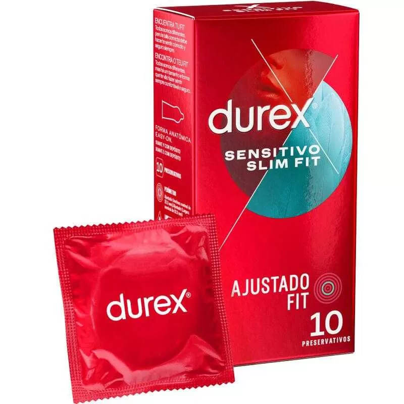 Durex sensitivo slim fit 10 unidades Durex sensitivo slim fit 10 unidades