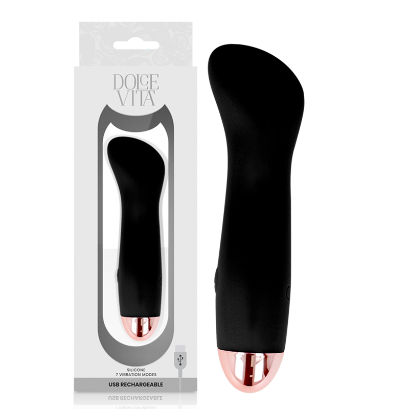 Dolce vita vibrador recargable one negro 7 velocidades Dolce vita vibrador recargable one negro 7 velocidades