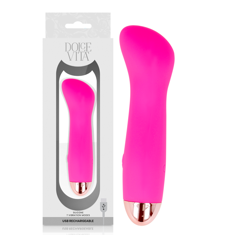 Dolce vita vibrador recargable one rosa 7 velocidades Dolce vita vibrador recargable one rosa 7 velocidades