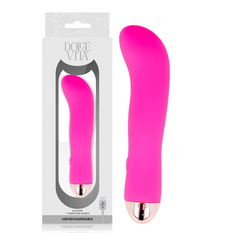Dolce vita vibrador recargable two rosa 7 velocidades Dolce vita vibrador recargable two rosa 7 velocidades