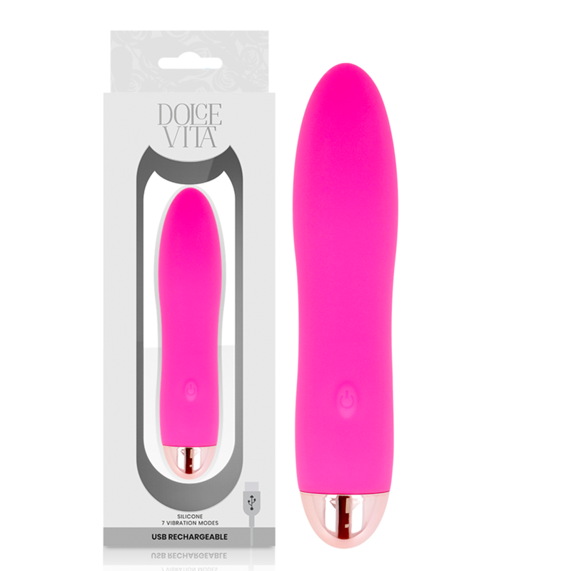 Dolce vita vibrador recargable four rosa 7 velocidades Dolce vita vibrador recargable four rosa 7 velocidades