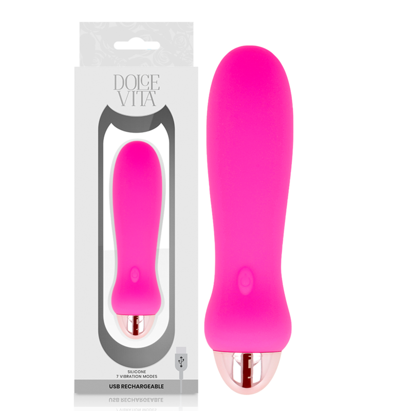 Dolce vita vibrador recargable five rosa 7 velocidades Dolce vita vibrador recargable five rosa 7 velocidades