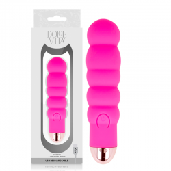 Dolce vita vibrador recargable six rosa 7 velocidades