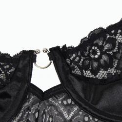 Subblime corset negro con cinturon s/m