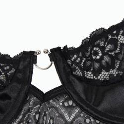 Subblime corset negro con cinturon - 12