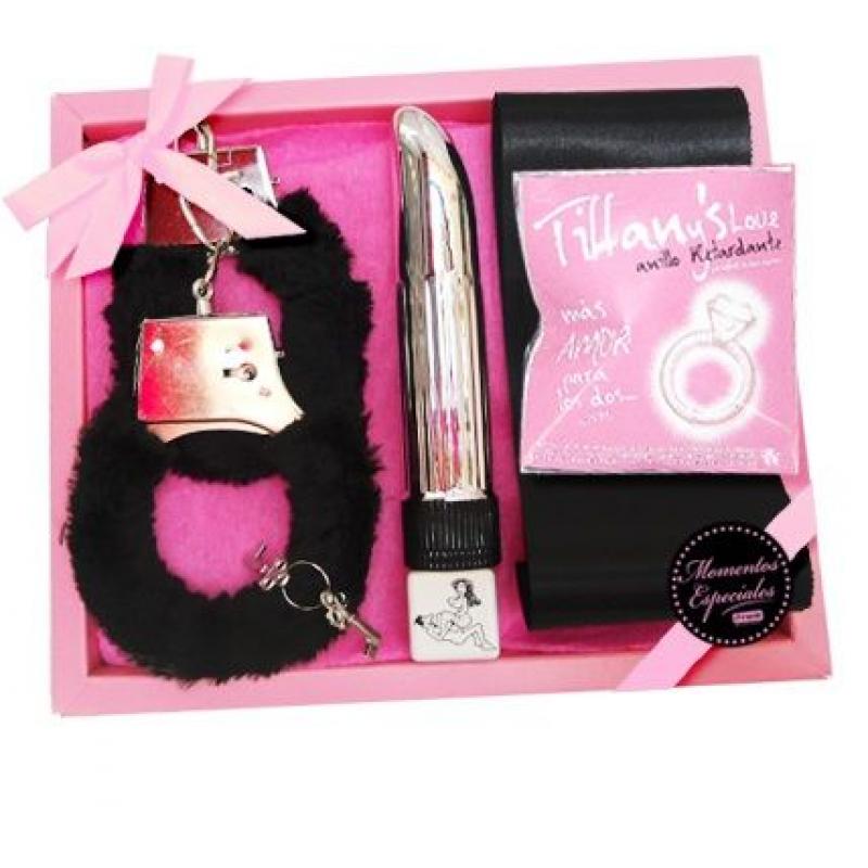 Kit erotico vibrador anillo tiffanys silicona