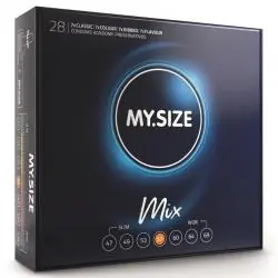My size mix preservativos 57 mm 28 unidades
