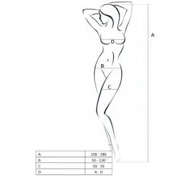 Passion woman bs049 bodystocking blanco talla unica Passion woman bs049 bodystocking blanco talla unica