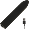 Bala vibradora Ohmama negra con su cable USB