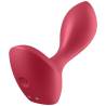 Satisfyer Backdoor Lover rojo, vista en ángulo
