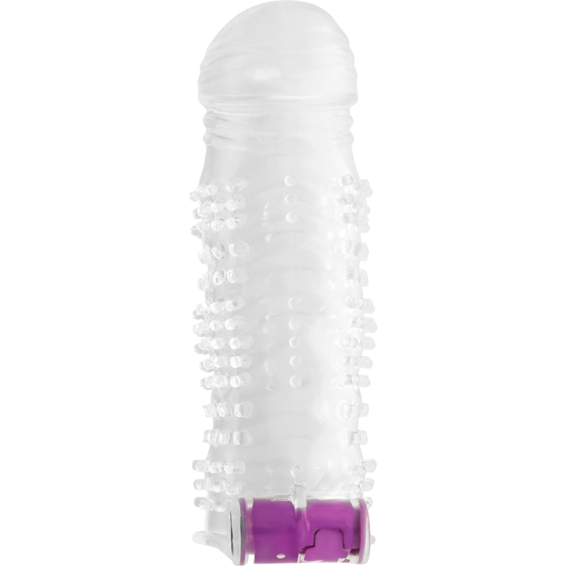 Ohmama funda pene texturada con bala vibradora