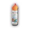 Botella de teta de 750 ml con etiqueta de menú