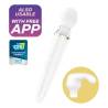 Satisfyer Double Wand-er blanco con los iconos de la app