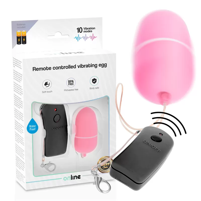 Online huevo vibrador con mando control remoto - rosa Online huevo vibrador con mando control remoto - rosa