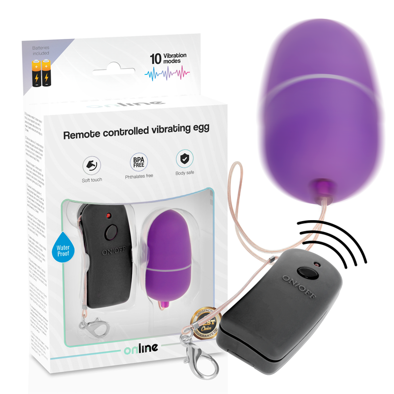 Online huevo vibrador con mando control remoto - lila Online huevo vibrador con mando control remoto - lila
