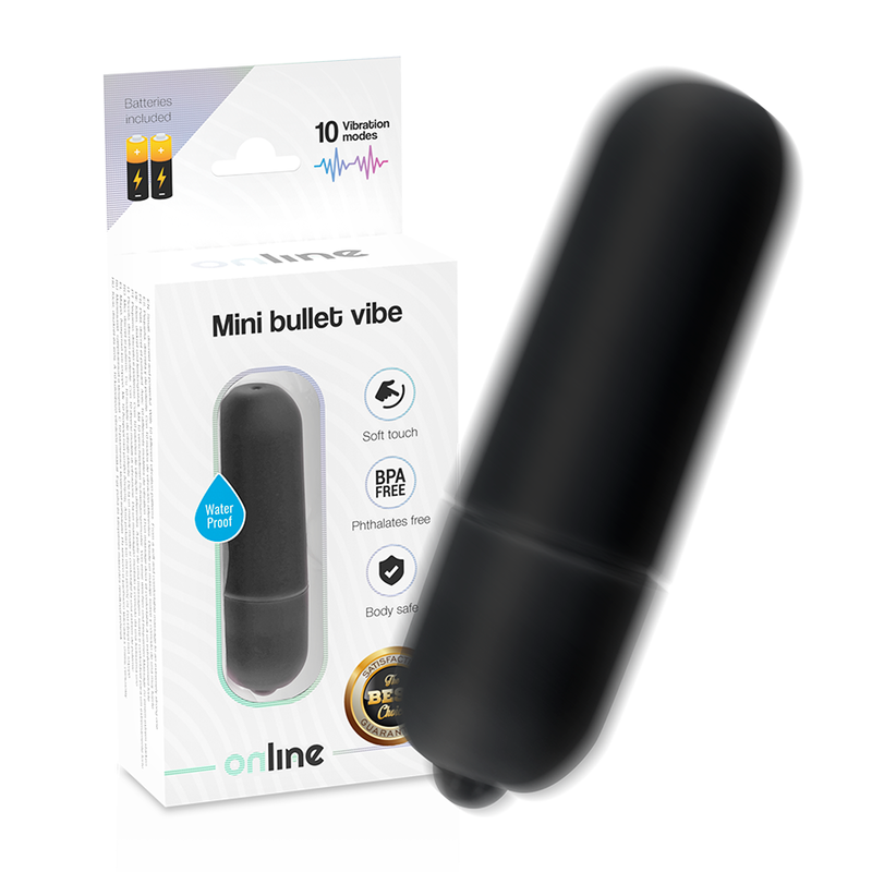 Online mini bala vibradora - negro Online mini bala vibradora - negro