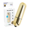 Mini bala vibradora Online dorada junto a su caja
