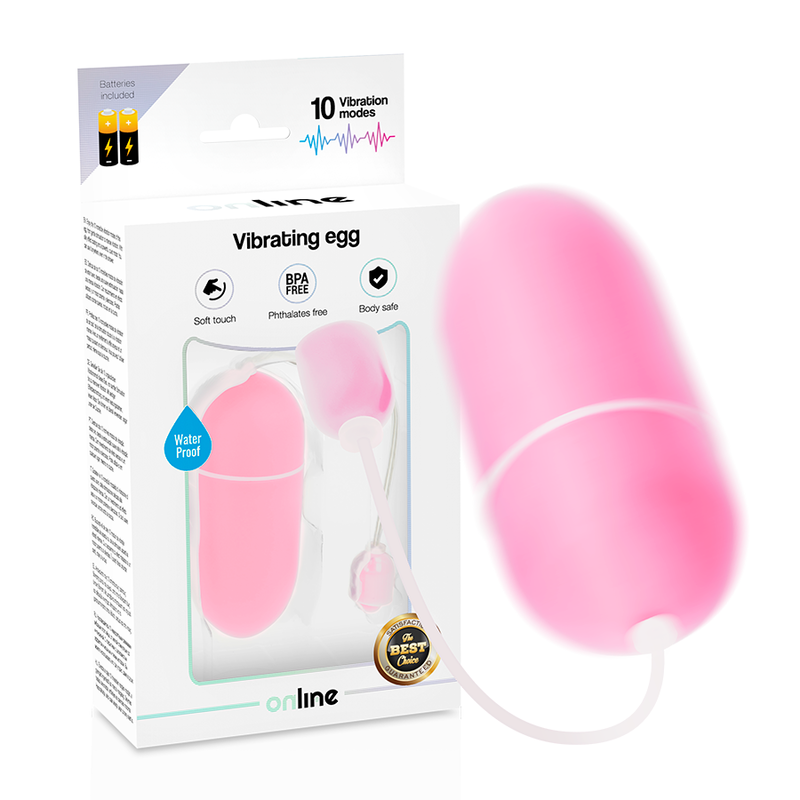 Online huevo vibrador waterproof - rosa