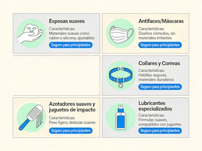 Categorías principales de productos BDSM seguros para principiantes
