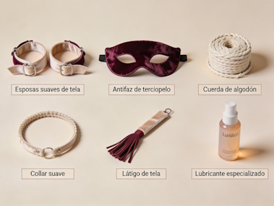 Kit básico recomendado de accesorios BDSM para iniciarse de forma segura