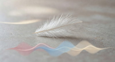 Control de la sensibilidad: Pluma erótica sobre la piel, ilustrando el manejo de la excitación para durar más tiempo.