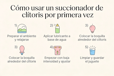 Pasos esenciales para usar un succionador de clítoris por primera vez