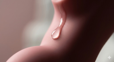 Primer plano de mano con smartphone mostrando una app de control de placer, junto a un vibrador inteligente de silicona con LED sutil, ilustrando el uso de la inteligencia artificial y la sextech 2026 para experiencias personalizadas.