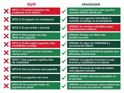 Todos los 10 mitos principales con desacreditación.